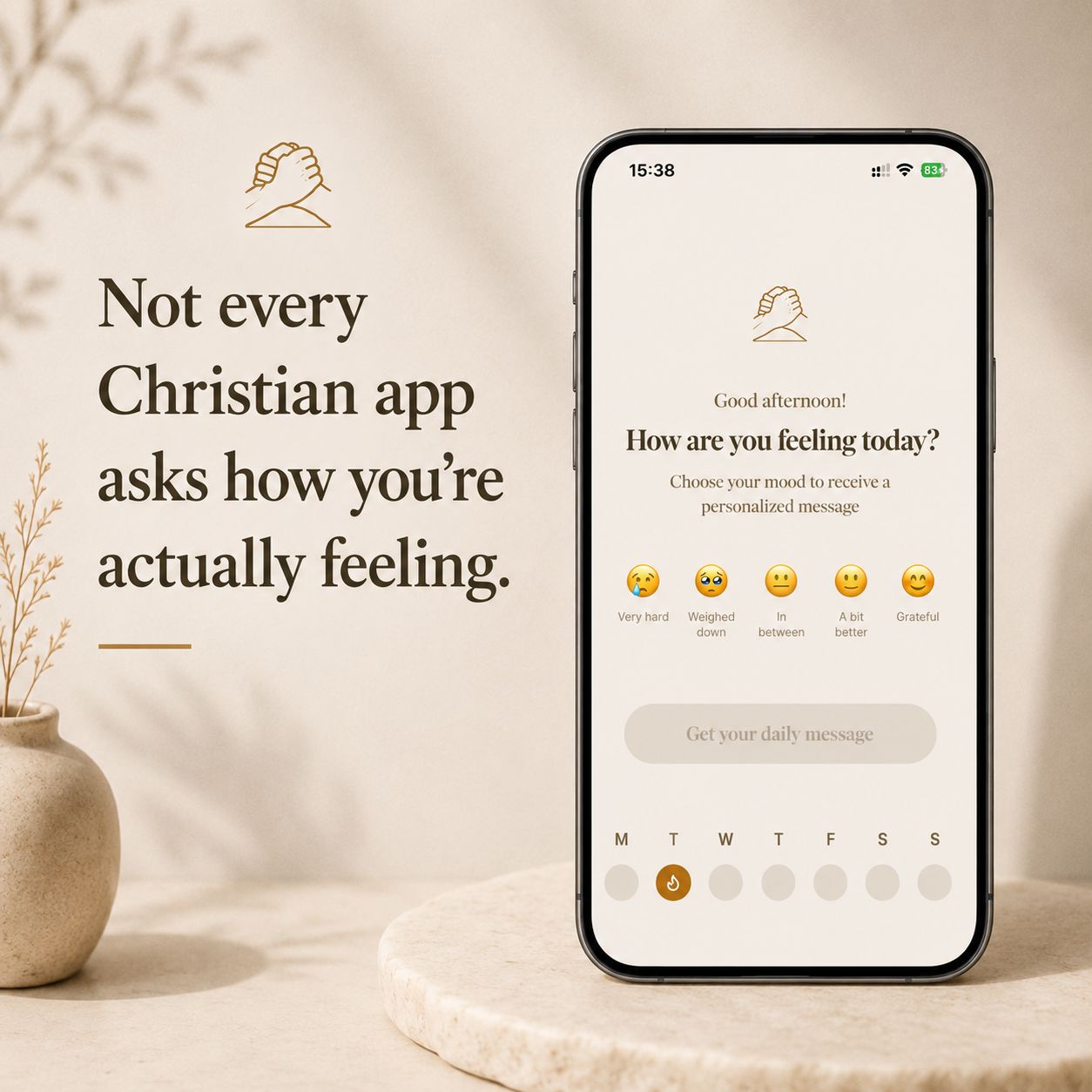 Feeling check-in screen